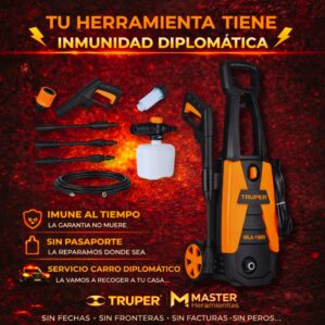 Hidrolavadora Eléctrica Con Jabonera 1800 Psi, Truper