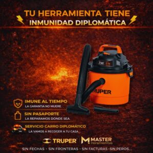 Aspiradora/sopladora Plástica 17 Hp 3Gal (11L), Truper