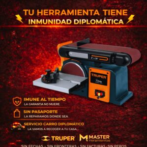 Lijadora De Banda Y Disco Profesional De 4 Pul X 6 Pul 370W, Truper
