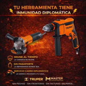 Combo Taladro 700W y Pulidora 700W Profesional, Truper