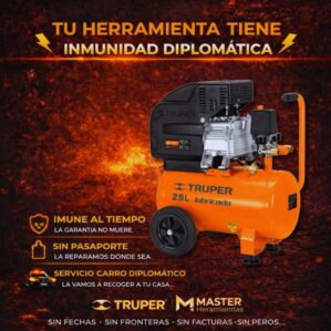 Compresor Lubricado 25 L, Truper