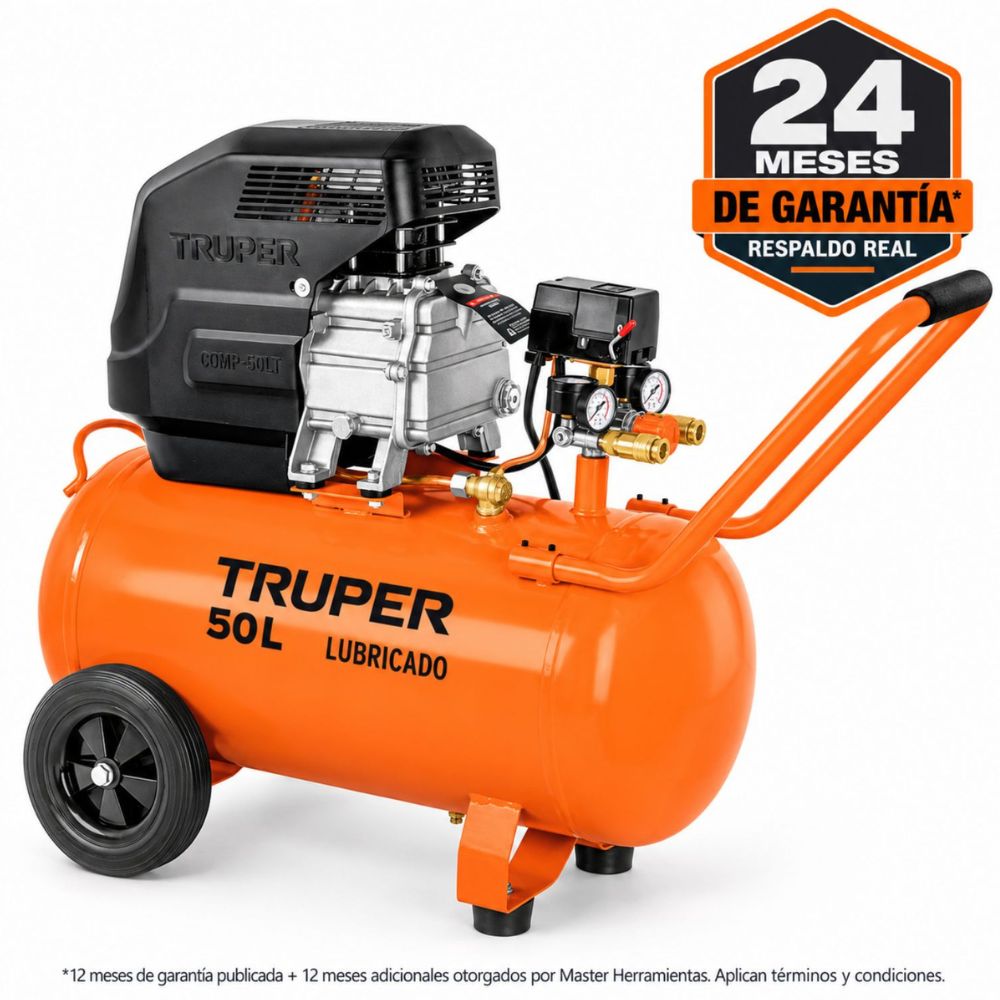 Compresor Lubricado 50 L, Truper - Imagen 2