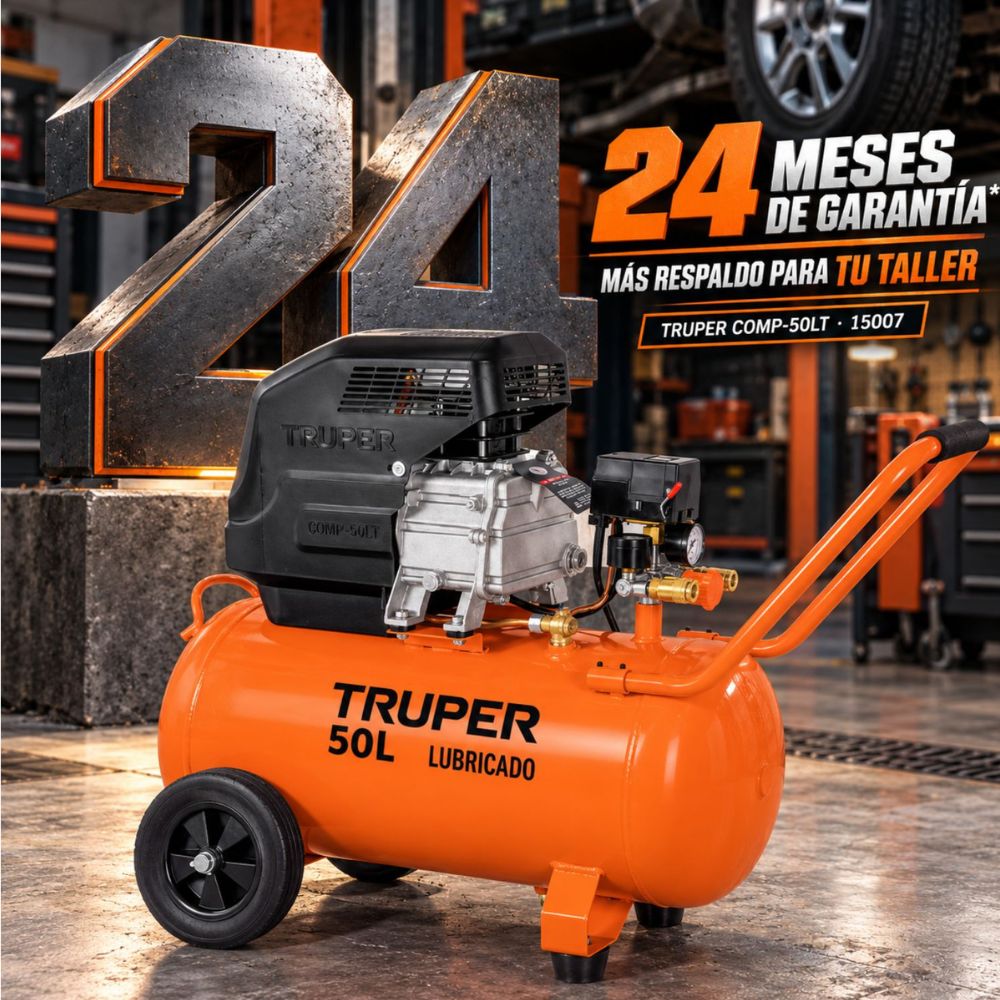 Compresor Lubricado 50 L, Truper - Imagen 3