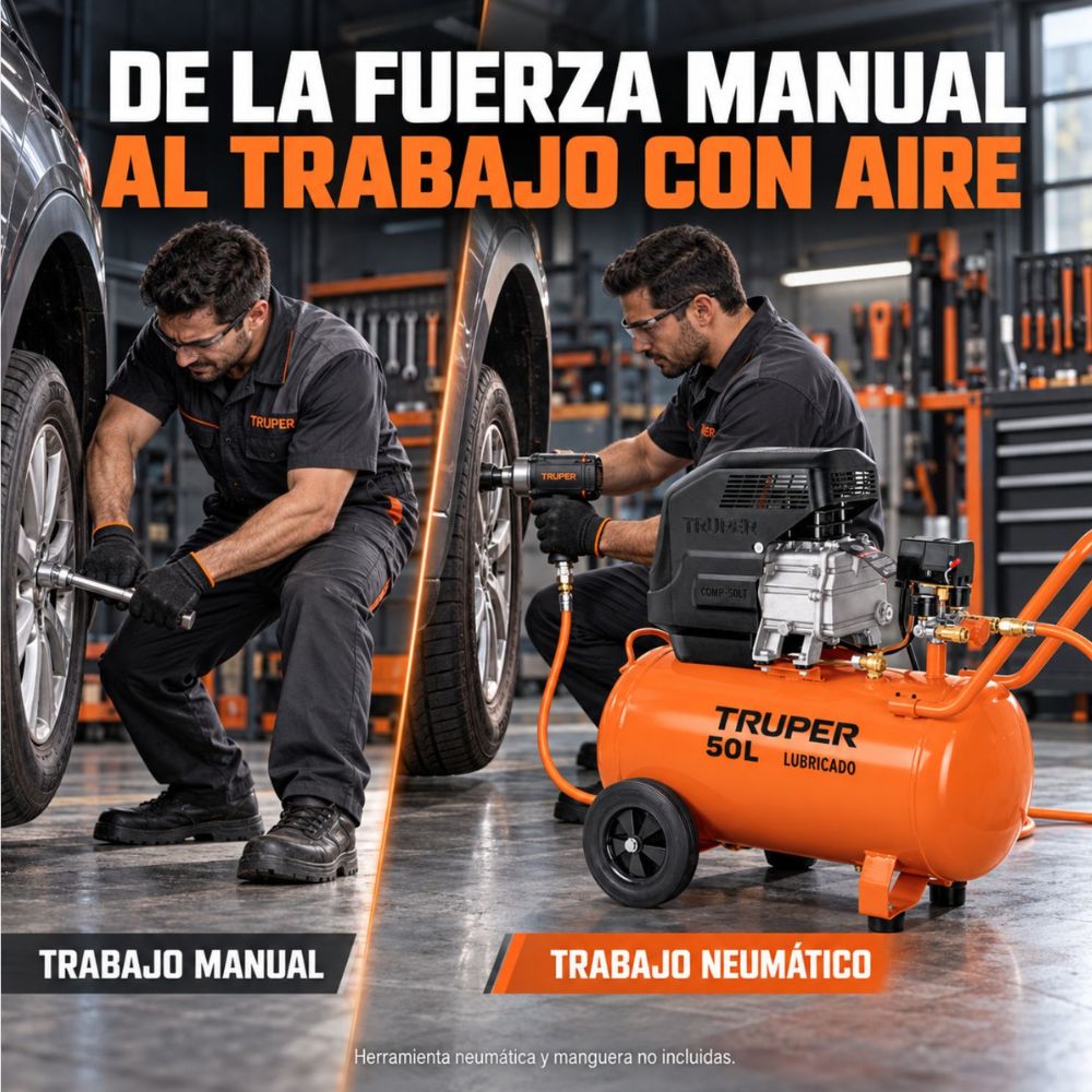 Compresor Lubricado 50 L, Truper - Imagen 4