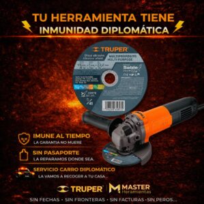 Pulidora Angular 4-1/2” 800W +Disco abrasivo de corte Truper