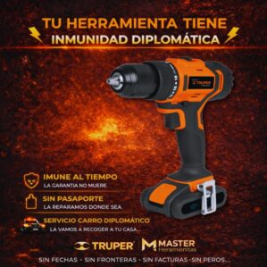 Taladro Inalámbrico 20 V Con Percutor 1/2, Truper