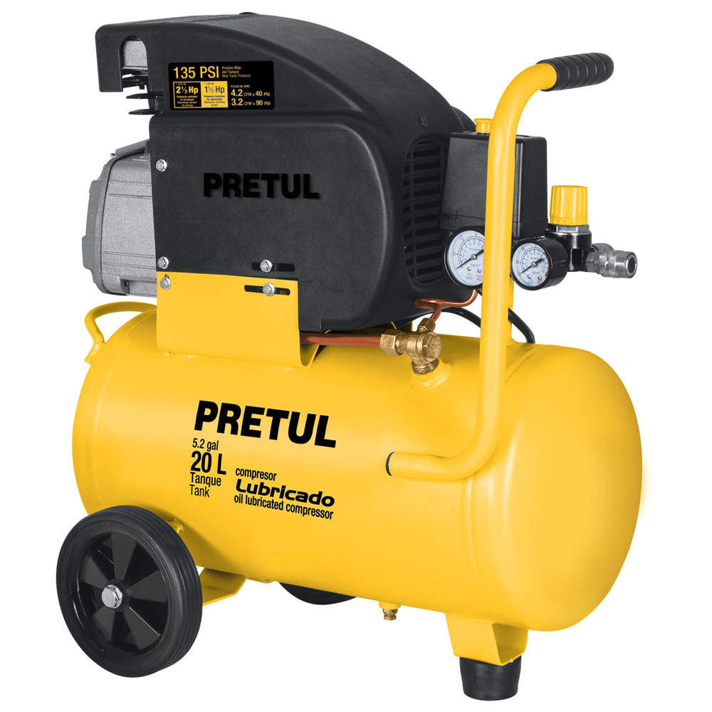 Compresor Lubricado 20 L, Pretul