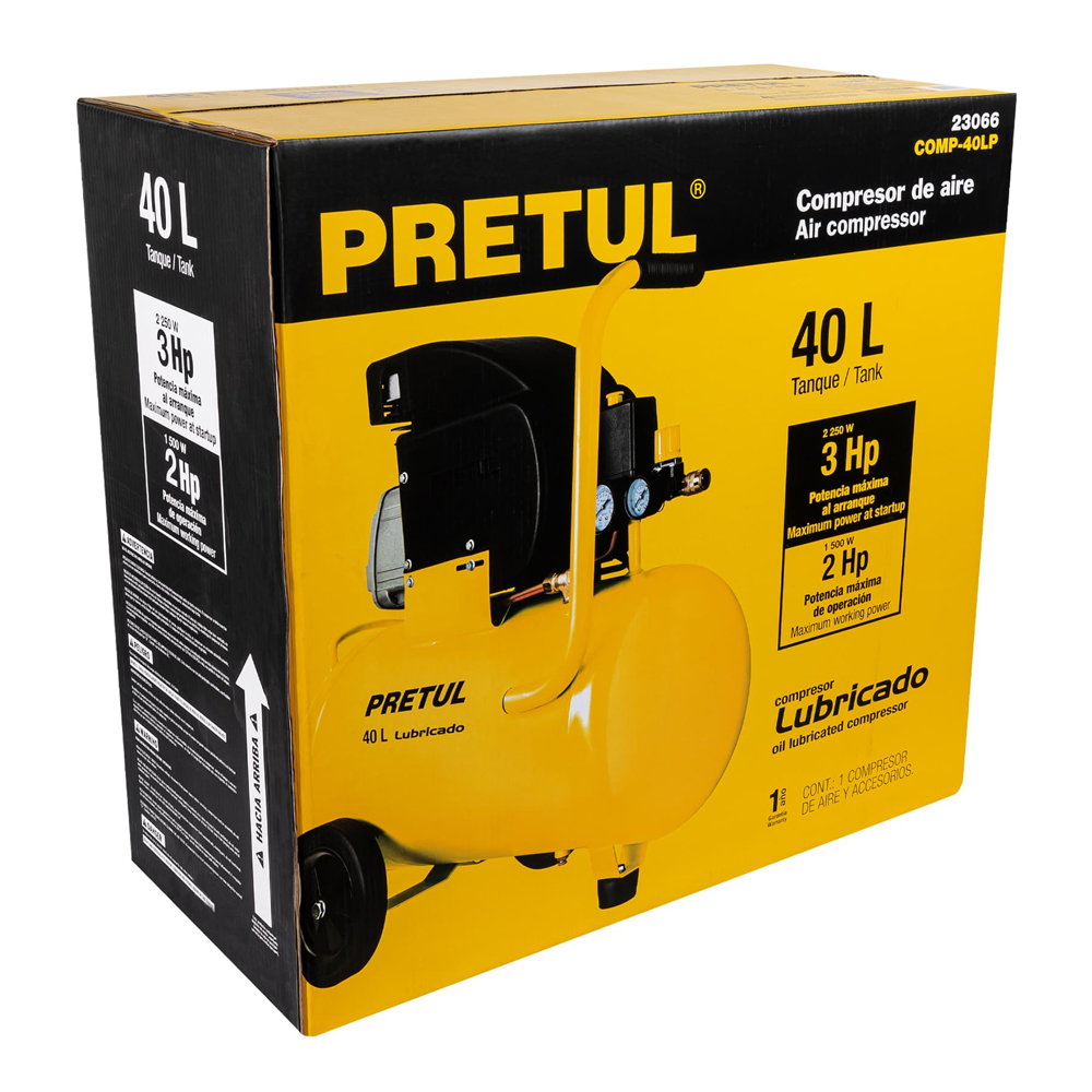 Compresor Lubricado 40 L, Pretul - Imagen 4