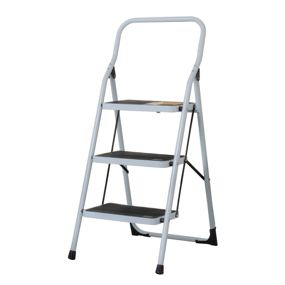 Escalera Tubular Plegable De 3 Pel Antideslizante, Pretul
