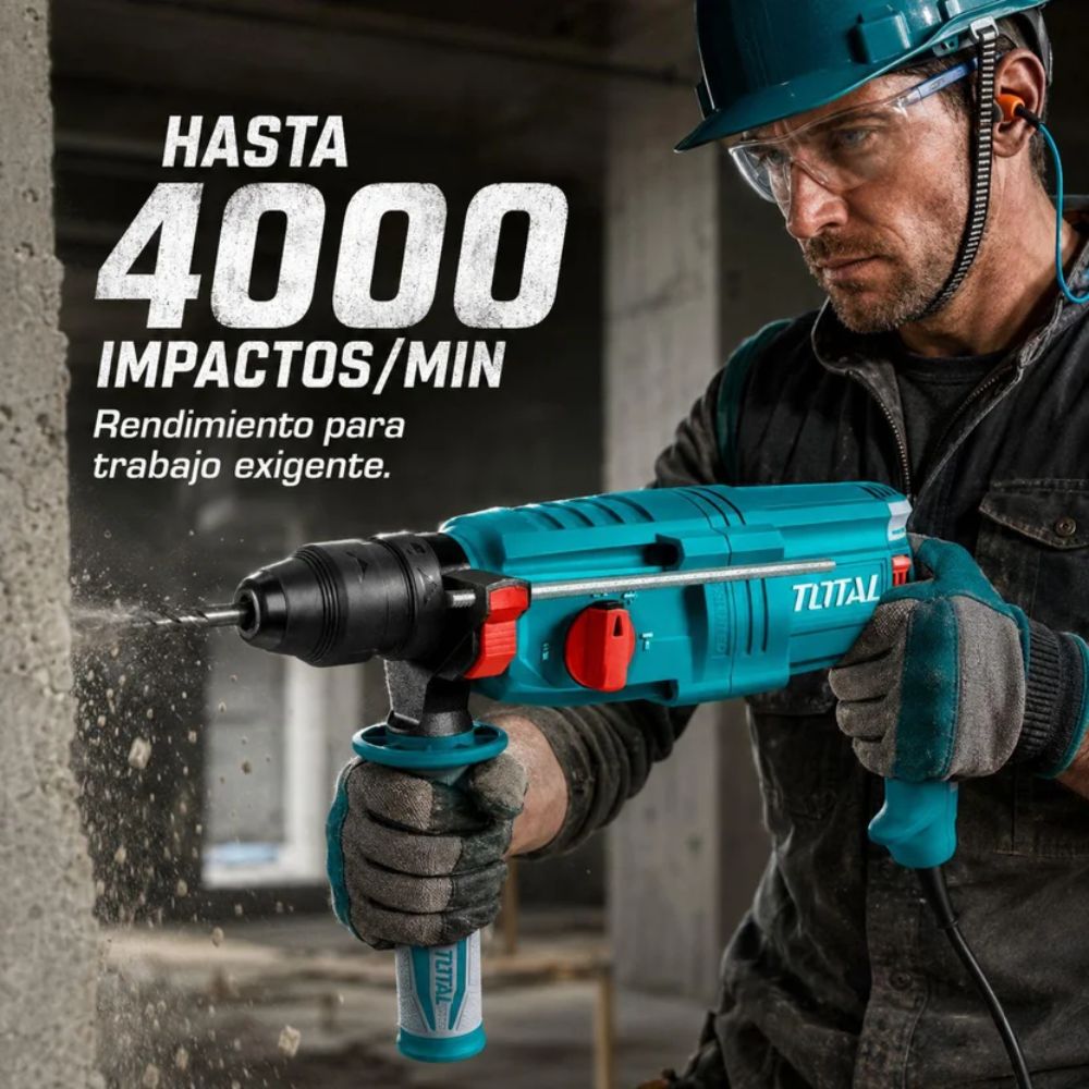 Rotomartillo Uso Rudo 800 W Industrial Super Completo, Total - Imagen 15