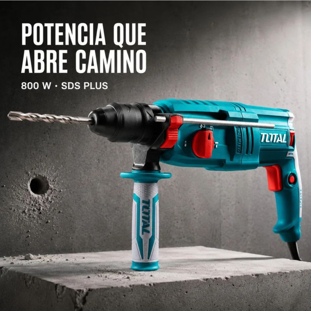 Rotomartillo Uso Rudo 800 W Industrial Super Completo, Total - Imagen 2