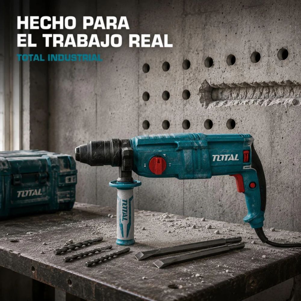 Rotomartillo Uso Rudo 800 W Industrial Super Completo, Total - Imagen 8