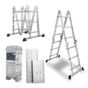 Escalera Multiposición 12 Peldaños Con 200 Kg, Truper