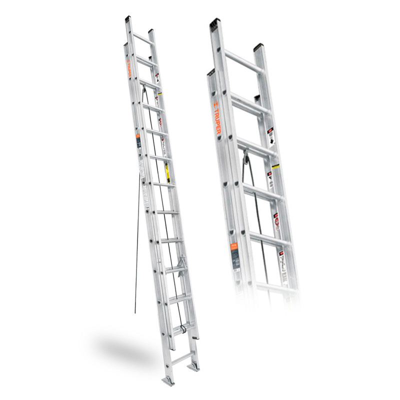 Escalera Extensible 24 Pasos Capacidad 150 Kg, Truper - Imagen 2