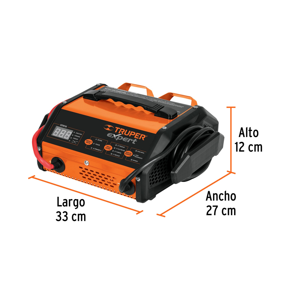 Cargador de baterías 15 A, arrancador de 75A, 6V/24V - Imagen 4