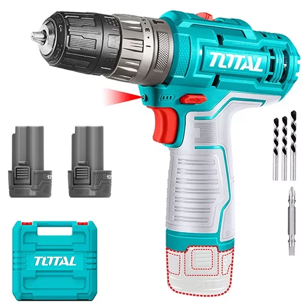 Taladro 3/8 Inalambrico Ator/Destor/Percutor 12V, Total - Imagen 2