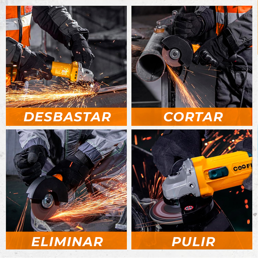 Pulidora Certificada Angular 4 1/2 Pul 750W, Coofix (CF-AGO12) - Imagen 7