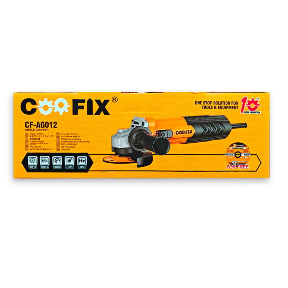 Pulidora Certificada Angular 4 1/2 Pul 750W, Coofix (CF-AGO12) - Imagen 10