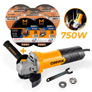 Pulidora Certificada Angular 4 1/2 Pul 750W, Coofix (CF-AGO12)