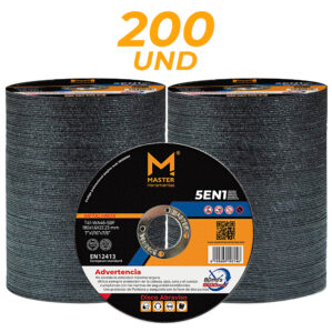 Disco Abrasivo 7”X200 Uni. Certificado, Master Herramientas