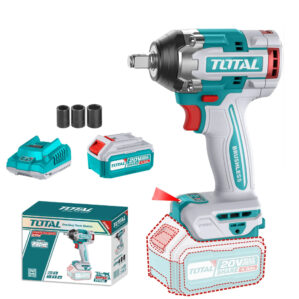 Llave De Impacto 500 N.m Inalámbrico 1/2 20 V+Bateria 4 Ah+Cargador,Total
