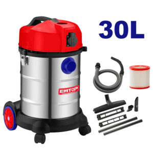 Aspiradora sopladora Acero 1400W (30L), Emtop