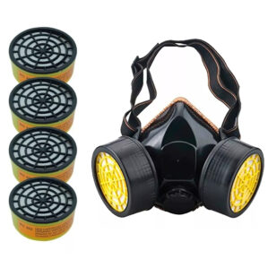 Mascarilla Reutilizable Doble Filtro,gases,virus+4 Cartuchos