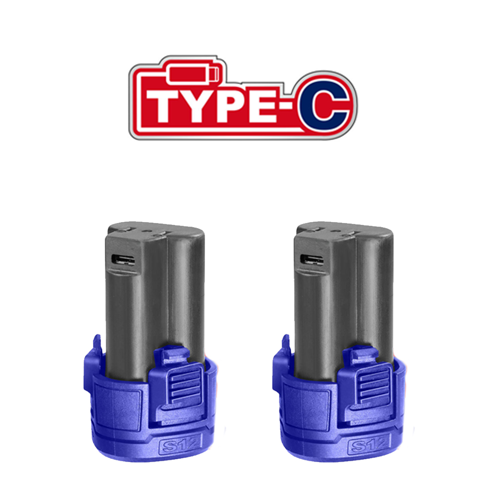 Taladro 3/8 Inalambrico Ator/Destor/Percutor 12V+16 Accesorios, Emtop - Imagen 3