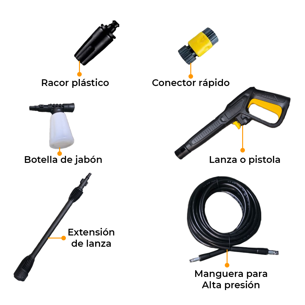 Hidrolavadora Eléctrica Con Jabonera 1520 Psi, Ranger - Imagen 3