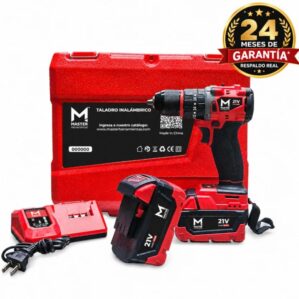 Taladro 1/2 Brushless Ator/Des/Per 21V+2 Baterias 4.0 Ah, Master Herramientas