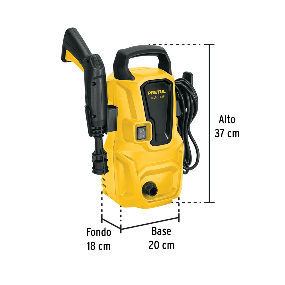 Hidrolavadora Eléctrica 1350 Psi, Pretul - Imagen 3