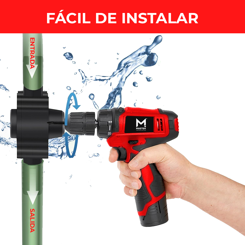 Adaptador Bomba de Agua para Taladro, Master Herramientas - Imagen 3