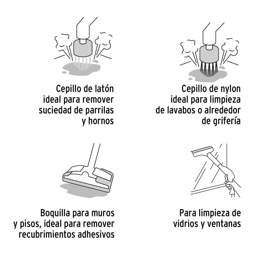 Limpiador De Vapor Multiuso 1800W Truper - Imagen 4