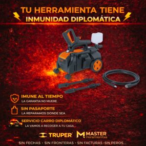 Hidrolavadora eléctrica horizontal 1500 psi, Truper