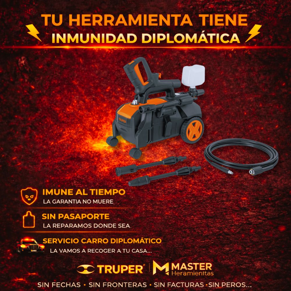 Hidrolavadora eléctrica horizontal 1500 psi, Truper
