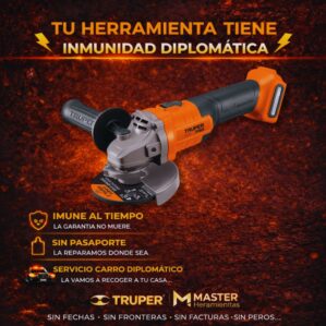 Pulidora Inalambrica 4 1/2" 20 V, (Sin bateria, Sin cargador), Truper Pro