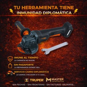 Pulidora Inalambrica 1/2" 20 V + Bateria 4 Ah, Truper Max