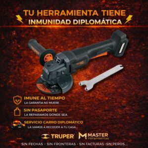 Pulidora Inalabrica 4 Pul. 20 V,(Sin Bateria, Sin Cargador), Truper Max