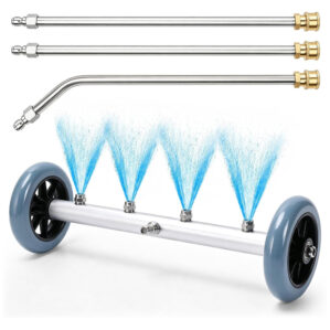 Adaptador para Hidrolavadora Lava Chasis Profesional 1500 a 4000 PSI con 4 Salidas De Agua de 3 Tubos Extensores, Master Herramientas